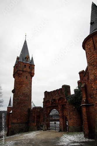 Hradec nad Moravici castle winter view, Czech Republic photo