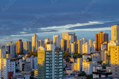  Aerial view of residential buildings in the city of Belo Horizonte  state of Minas Gerais  Brazil.