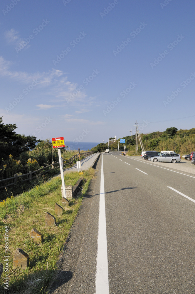 Fototapeta premium 本州最南端に続く道