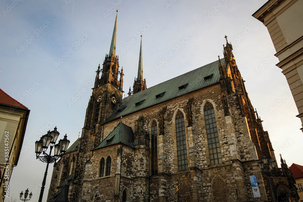 Saints Peter and Paul cathedral view in Brno, Czech Republic Saints Peter and Paul cathedral view in Brno, Czech Republic