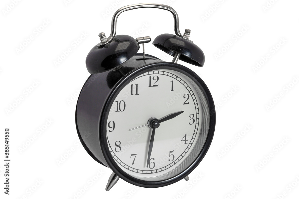 Analog clock. Isolate on a white background. Close-up. Analog clock. Isolate on a white background. Close-up.