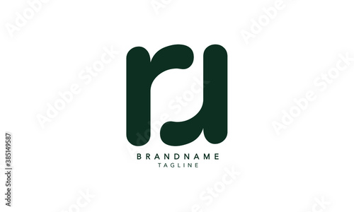 Alphabet letters Initials Monogram logo RA, AR, R and A