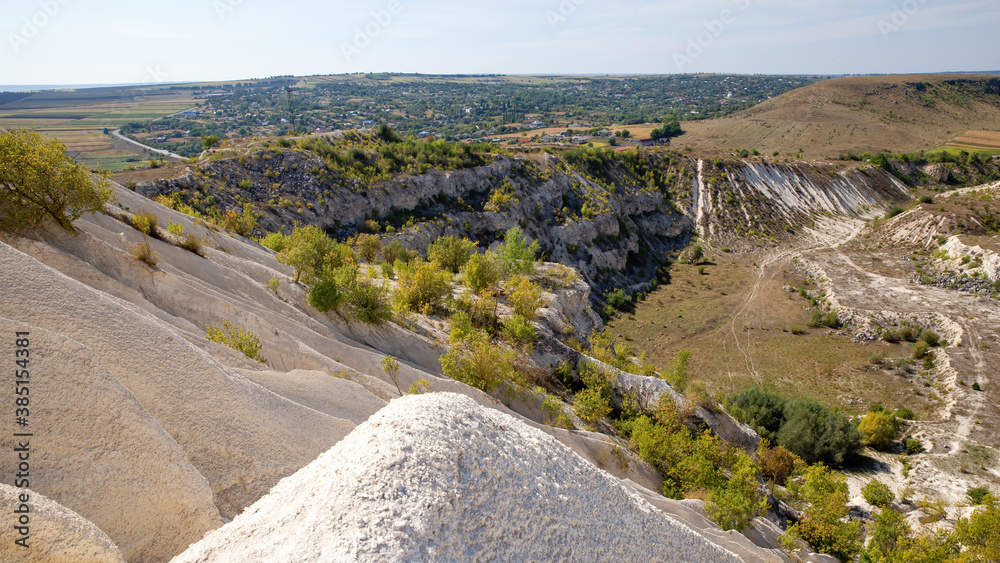 Limestone quarry in Moldova