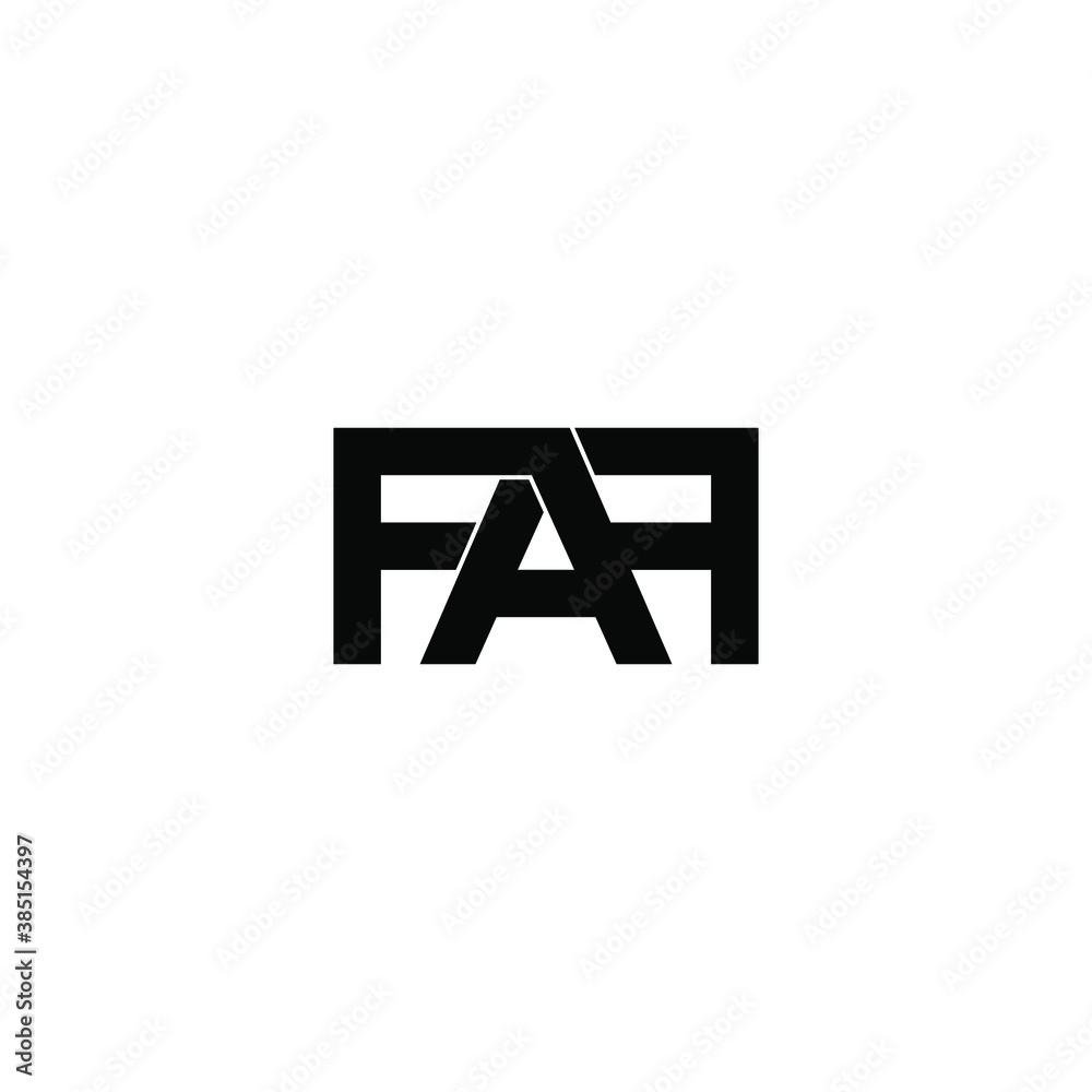faf letter original monogram logo design faf letter original monogram logo design