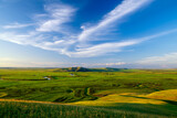 The summer Huunbuir grassland landscape of Inner Mongolian of China.