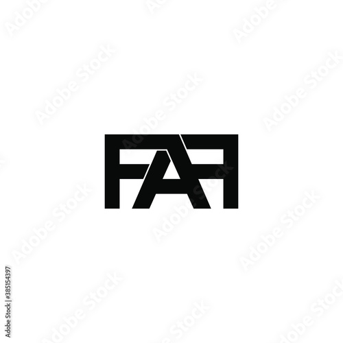 faf letter original monogram logo design