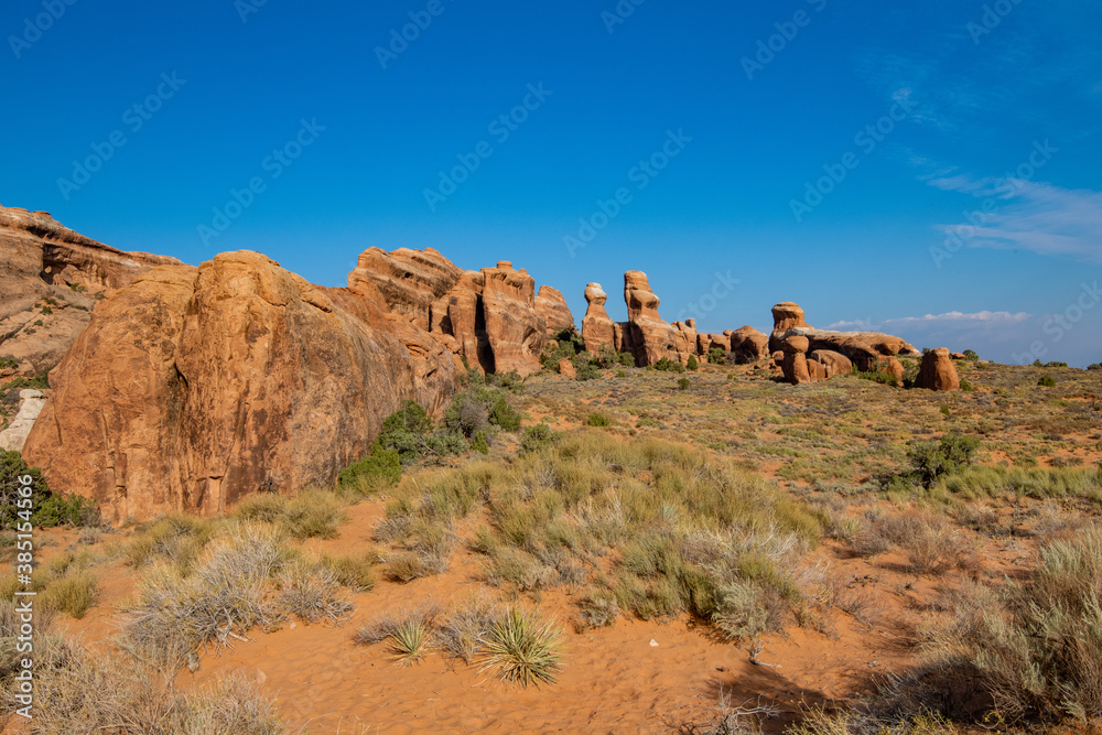 Arches National Park in October sunshine Arches National Park in October sunshine