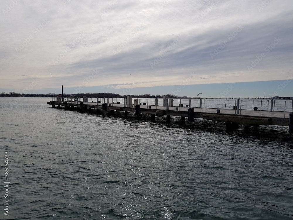 pier at sunset