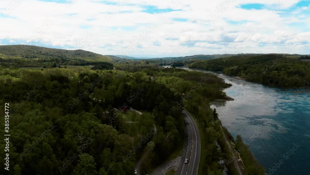 Aerial view of Western Massachusetts landscape Aerial view of Western Massachusetts landscape