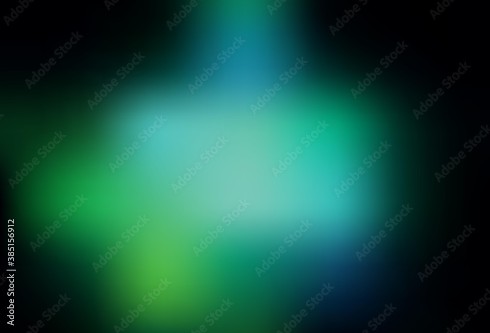 Fototapeta premium Dark Green vector abstract bright pattern.