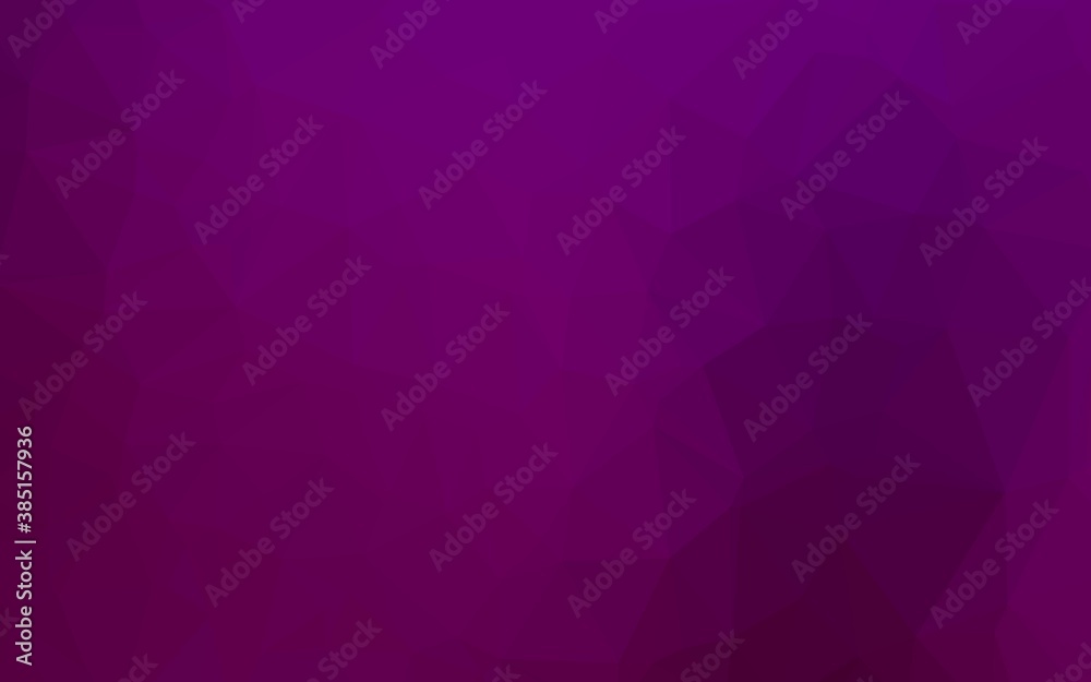 Obraz premium Dark Purple vector polygonal pattern.
