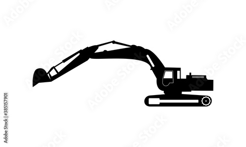 Back hoe illustration vector design