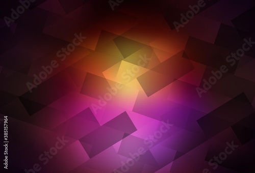 Dark Pink, Yellow vector background in polygonal style.
