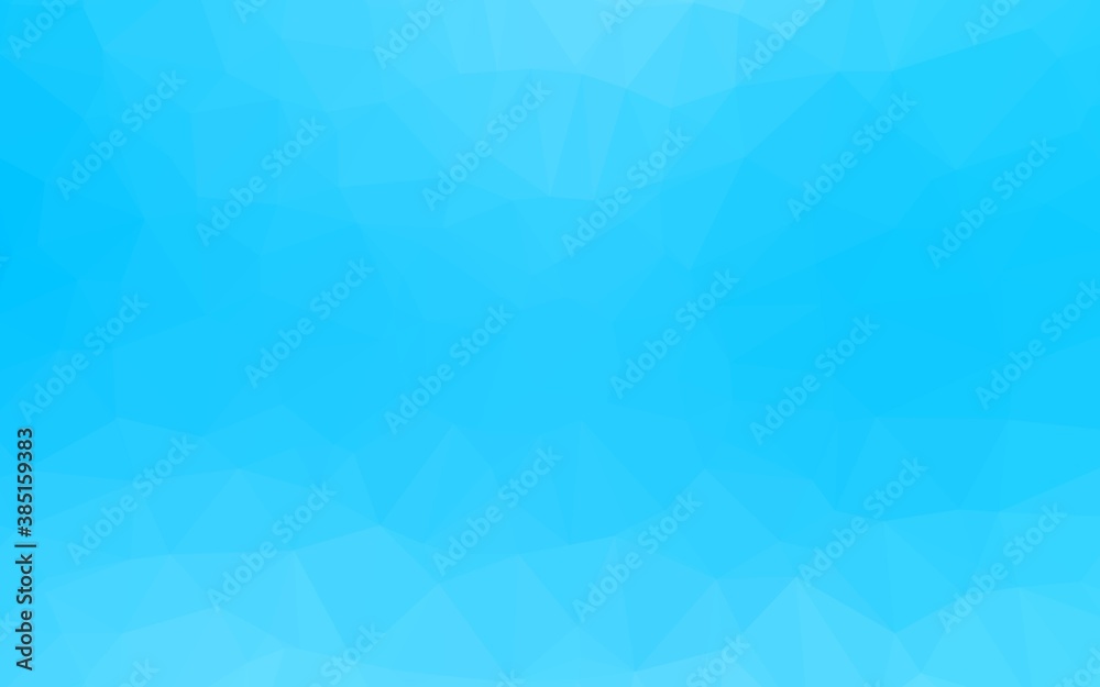 Fototapeta premium Light BLUE vector shining triangular pattern.