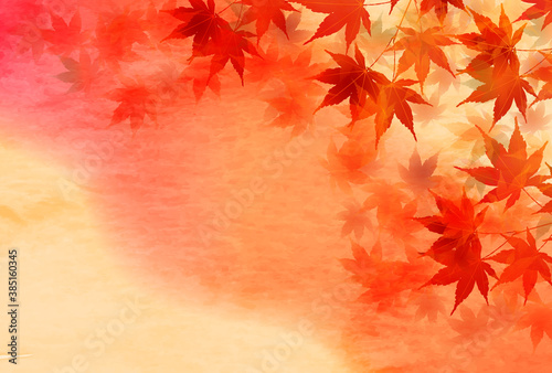紅葉　もみじ　秋　 背景