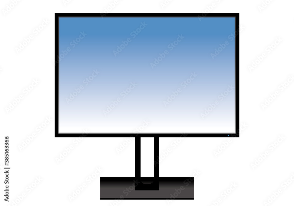 ビジネスイメージ Pcパソコンのモニターのイラスト 在宅ワークリモートワーク Stock Vector Adobe Stock