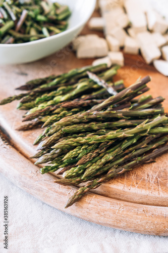 Wild asparagus photo