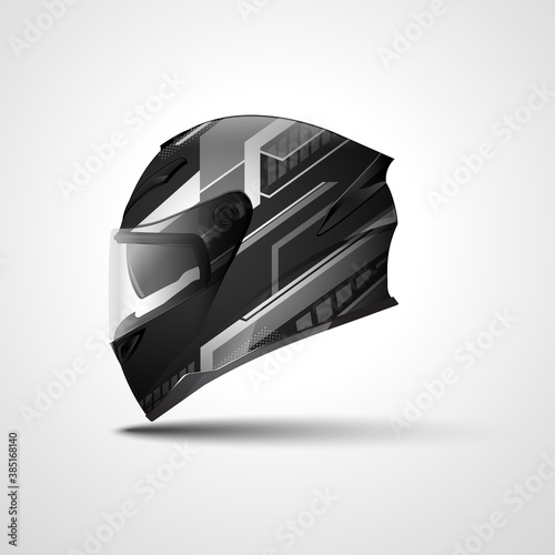 Racing Sport helmet wrap decal and vinyl sticker design