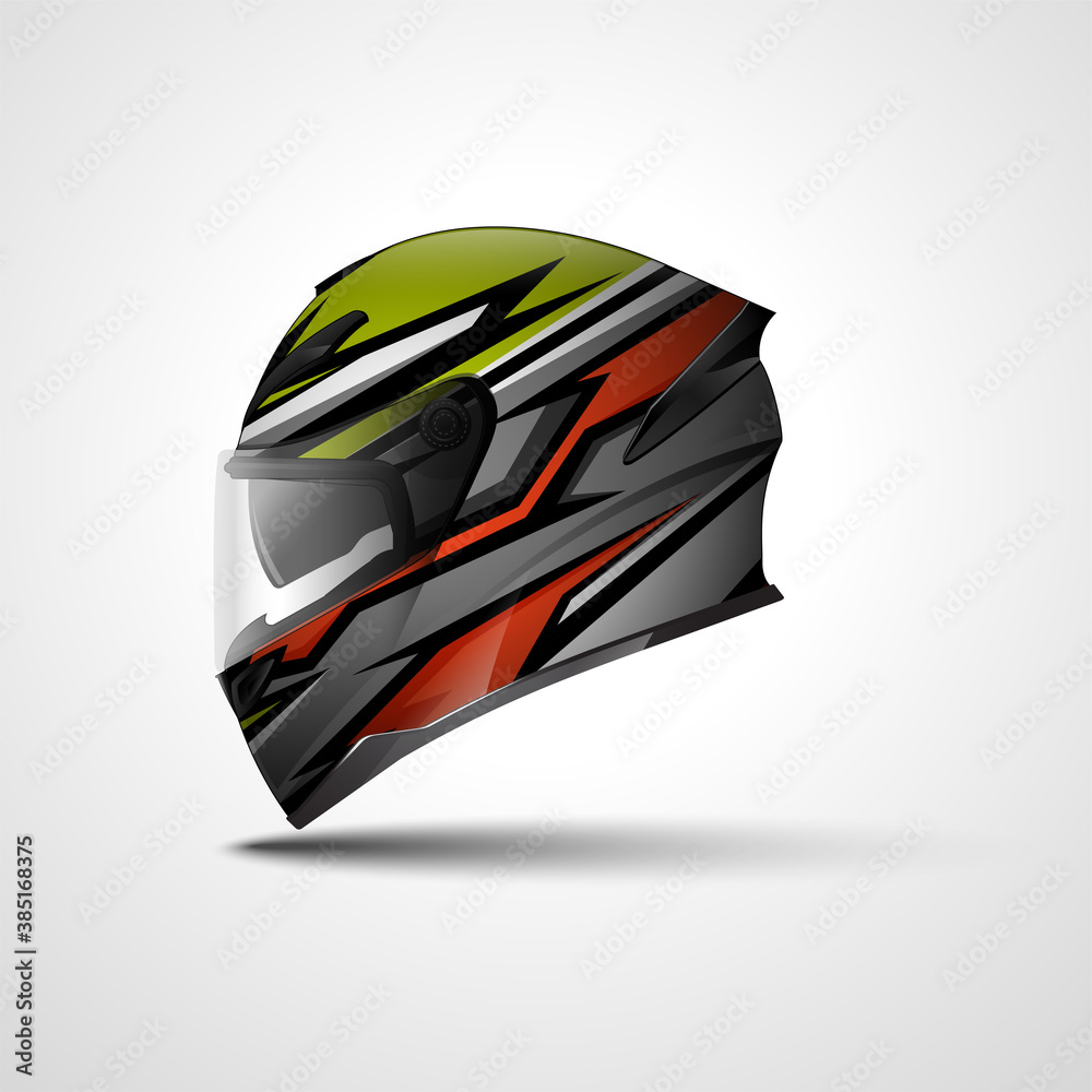 Racing Sport helmet wrap decal and vinyl sticker design Racing Sport helmet wrap decal and vinyl sticker design