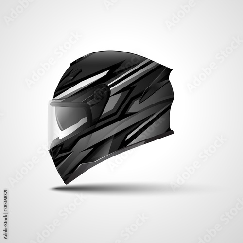 Racing Sport helmet wrap decal and vinyl sticker design