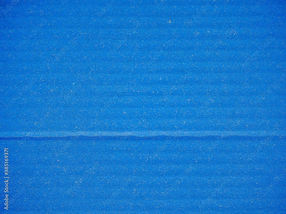 Fototapeta premium Blue corrugated cardboard background