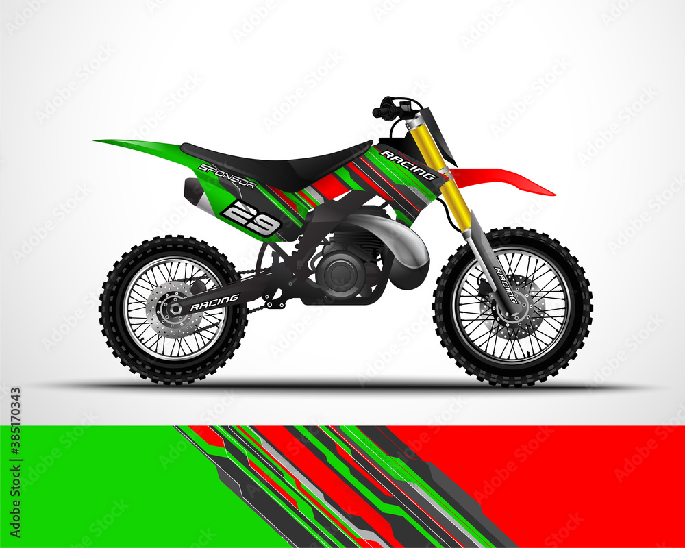 Motocross, motorcycle sportbikes wrap decal and vinyl sticker design. Motocross, motorcycle sportbikes wrap decal and vinyl sticker design.