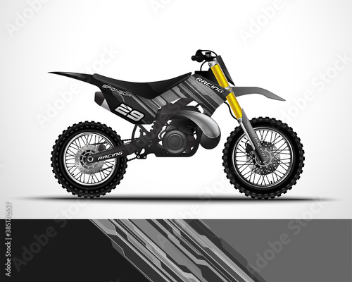 Motocross, motorcycle sportbikes wrap decal and vinyl sticker design.