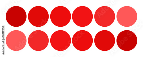 Red circles gamma colors