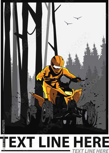 atv sport illustration