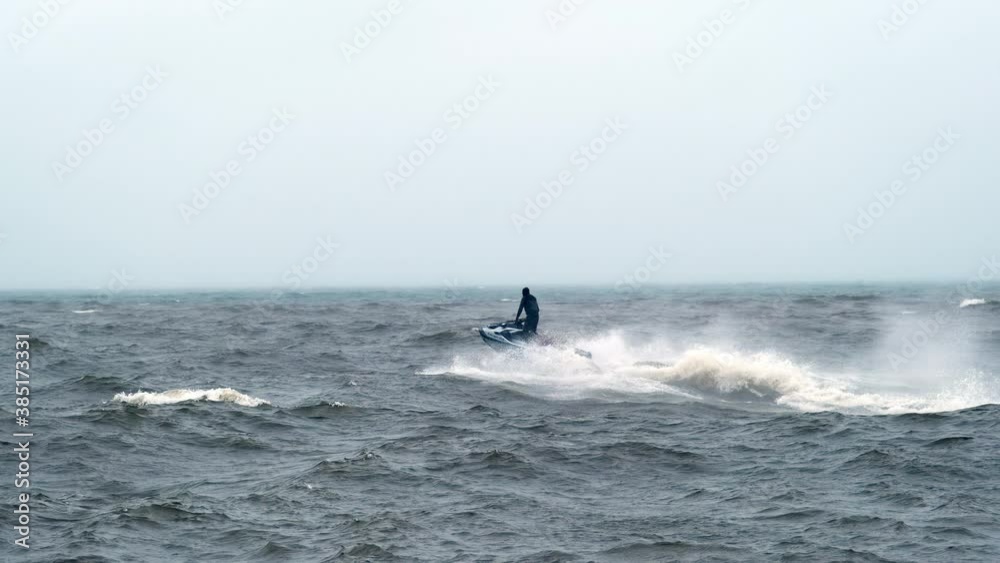 Slow Motion Jet Ski Getting Big Air Jump On Waves Slow Motion Jet Ski Getting Big Air Jump On Waves