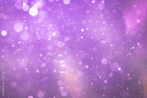 Fantasy Abstract blur purple bokeh of lights colorful sparkle