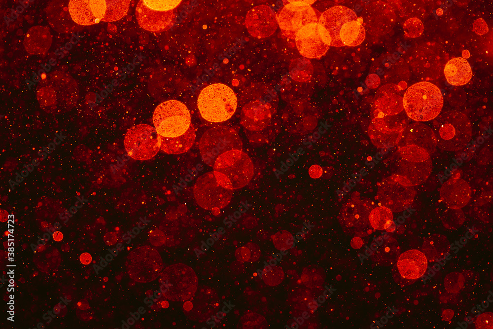 Red bokeh of lights use for background