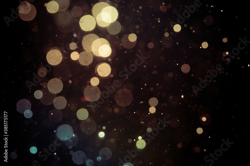 Fantasy Abstract blur bokeh of lights colorful sparkle