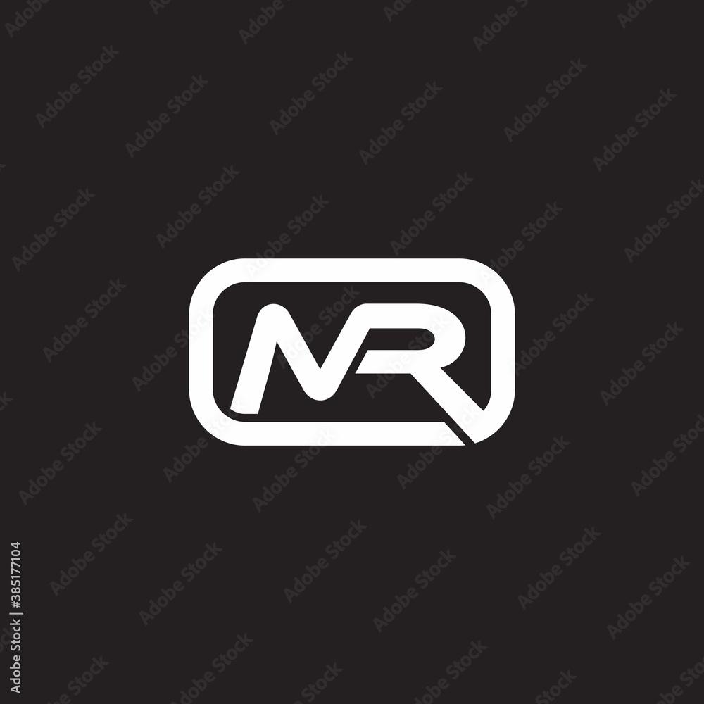 abstract letter mr circle infinity line symbol logo vector abstract letter mr circle infinity line symbol logo vector
