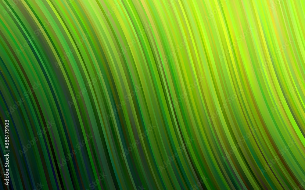 Light Green vector template with lines, ovals.