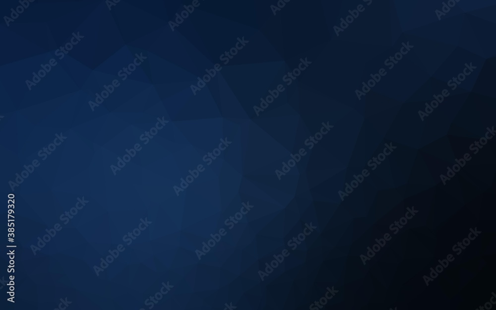 Dark BLUE vector abstract polygonal layout. Dark BLUE vector abstract polygonal layout.