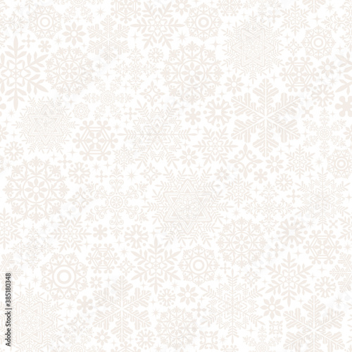 真っ白な雪の結晶とドイリーの背景 ウィンターセール