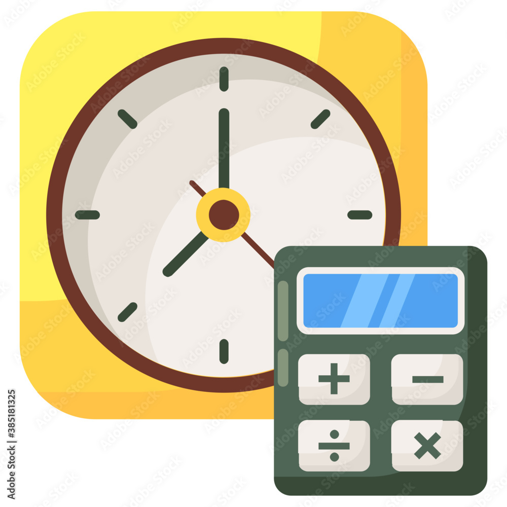 Obraz premium Time Calculation 