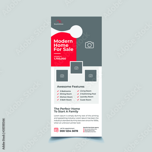 Real Estate Marketing Door Hanger Template