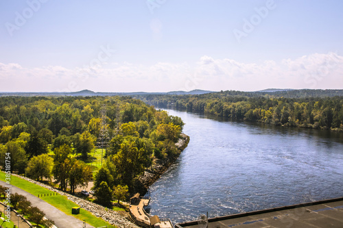 View of a river from an elevated position