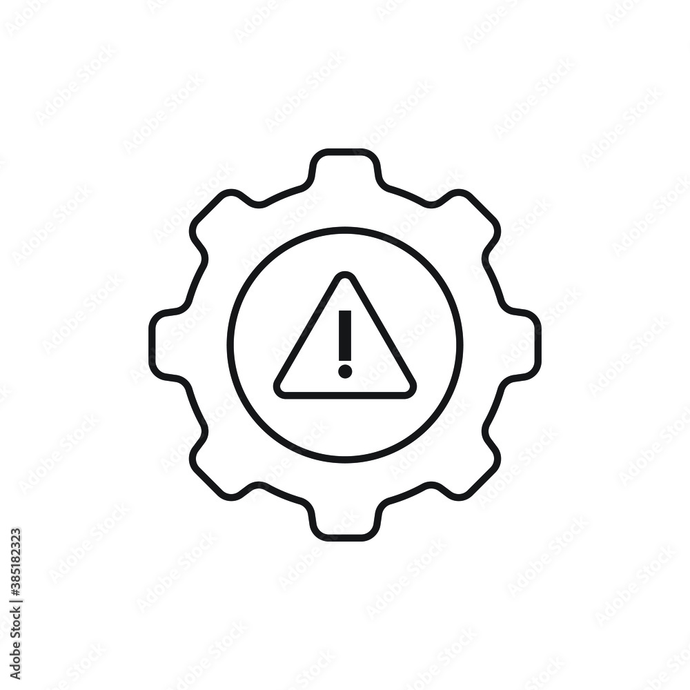 System error icon design isolated on white background
