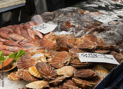 Rialto Fish Market (Mercato di Rialto) in Venice.