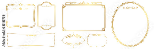 Set of frame vector illustration