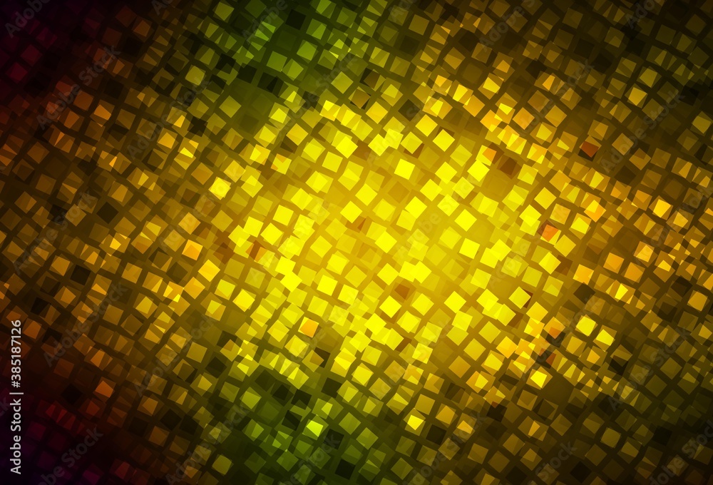 Dark Green, Yellow vector backdrop with rhombus. Dark Green, Yellow vector backdrop with rhombus.