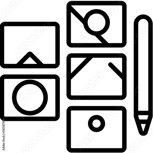 line icon for storyboard