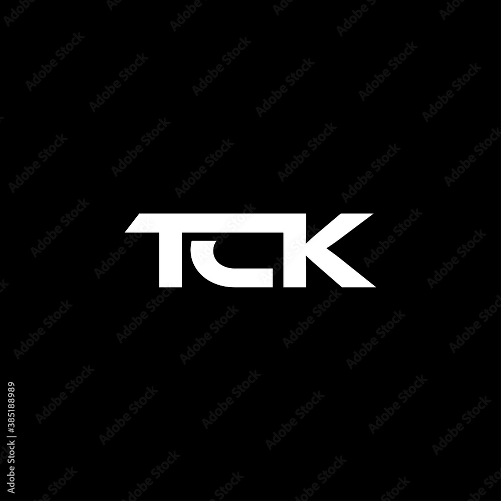 TCK Letter Initial Logo Design Template Vector Illustration TCK Letter Initial Logo Design Template Vector Illustration