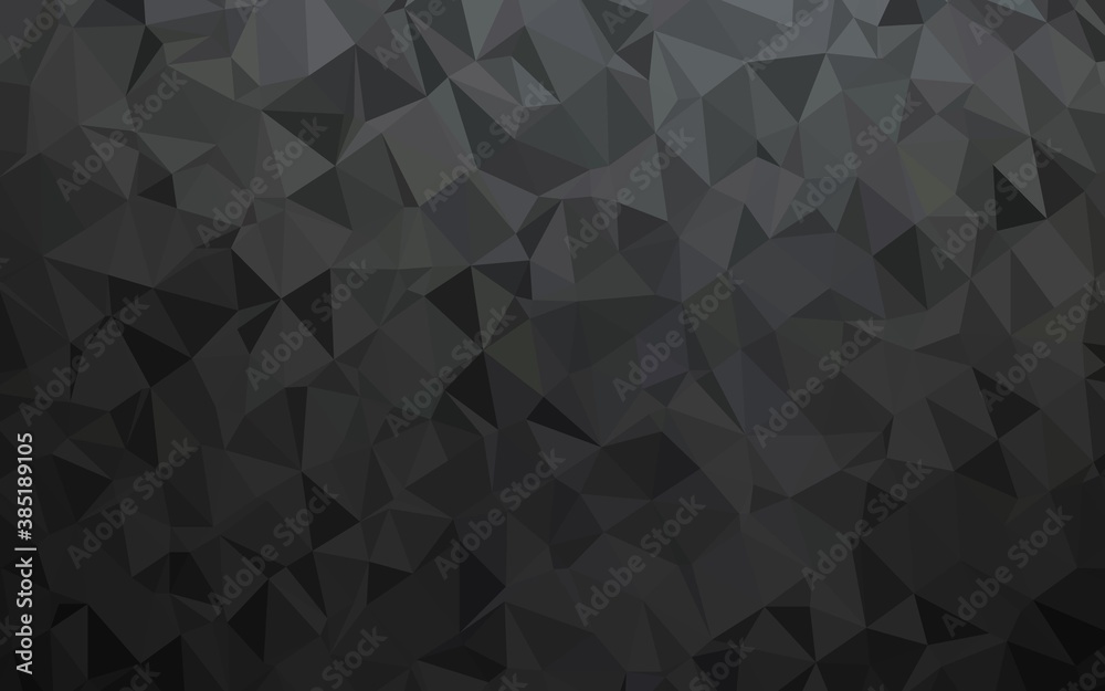 Dark Black vector polygonal pattern. Dark Black vector polygonal pattern.