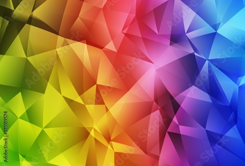 Light Multicolor vector polygonal pattern.