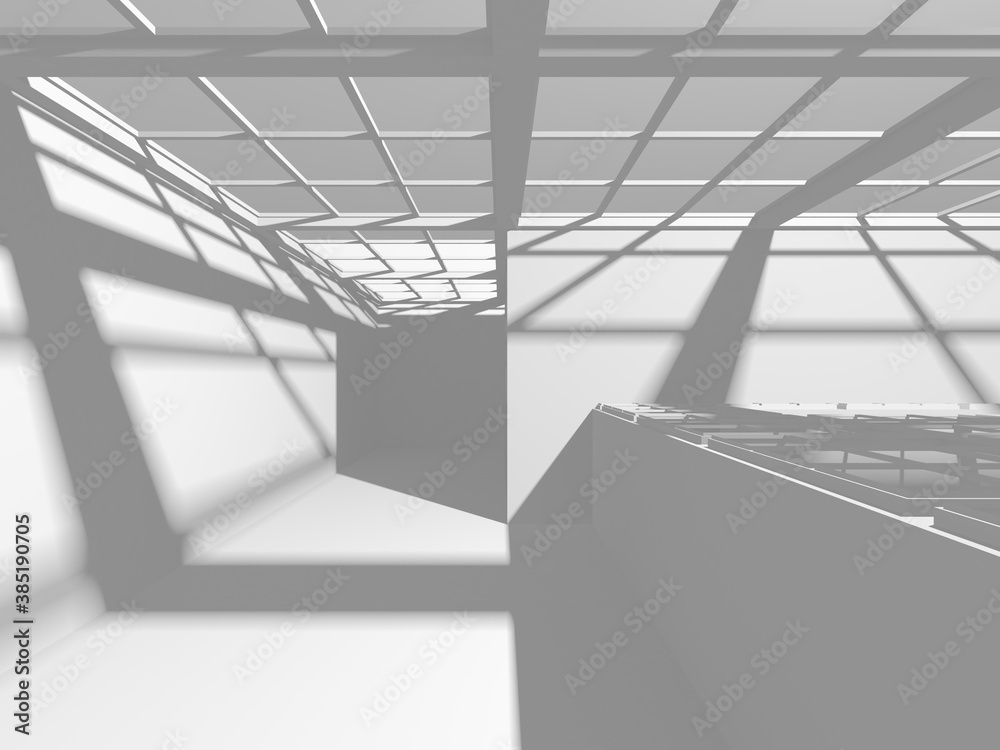 White Modern Background. Abstract Building Concept White Modern Background. Abstract Building Concept