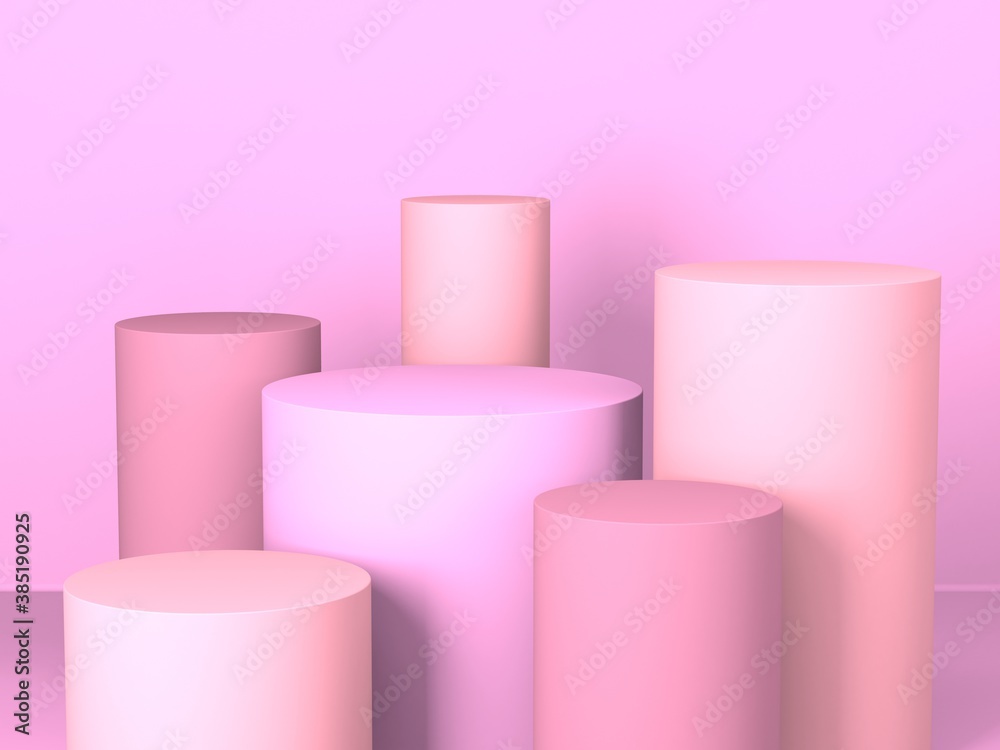 Empty showcase for cosmetic product presentation. Minimal scene Empty showcase for cosmetic product presentation. Minimal scene